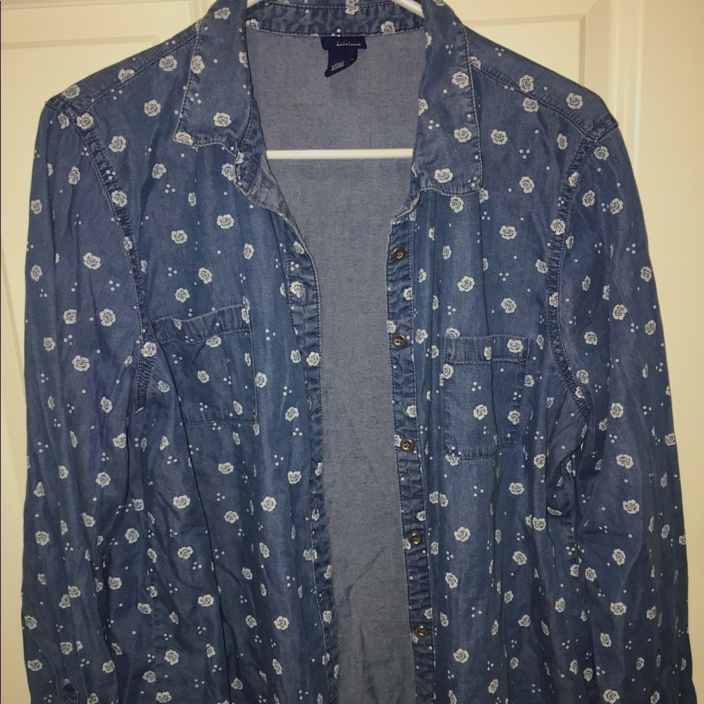 Denim floral Jacket😍